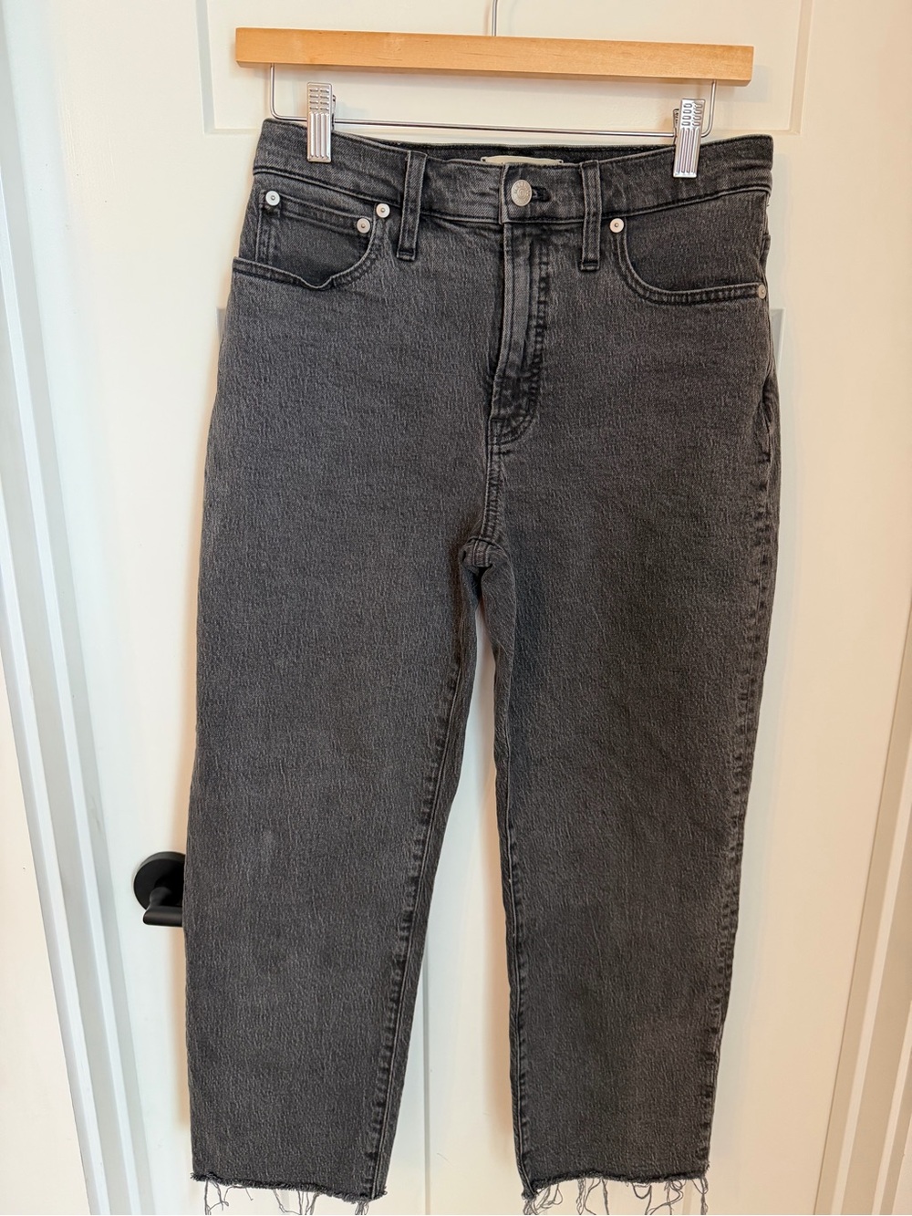 Madewell Perfect Vintage Straight in Washed Black
